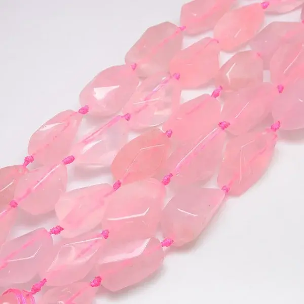 Natural Gemstone Rose Quartz Beads Strands