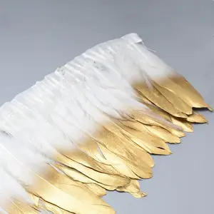 Golden Plated Goose Feather Cloth Strand Costume Accessories