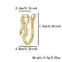 Fashionable S925 Silver Nose Clip with Star