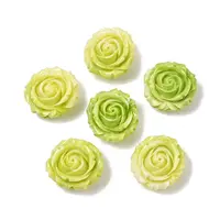 Synthetic Shell Dyed Carved Beads