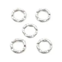 Brass Micro Pave Clear Cubic Zirconia Bead Frame