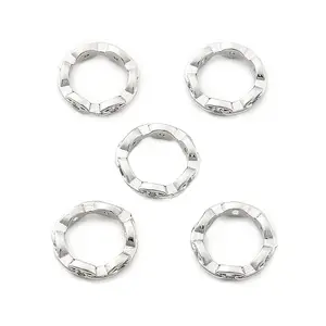 Brass Micro Pave Clear Cubic Zirconia Bead Frame