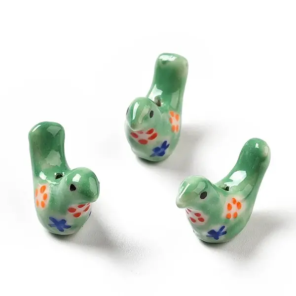 Handmade Printed Porcelain Beads