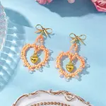 Glass Seed Beads Dangle Stud Earrings