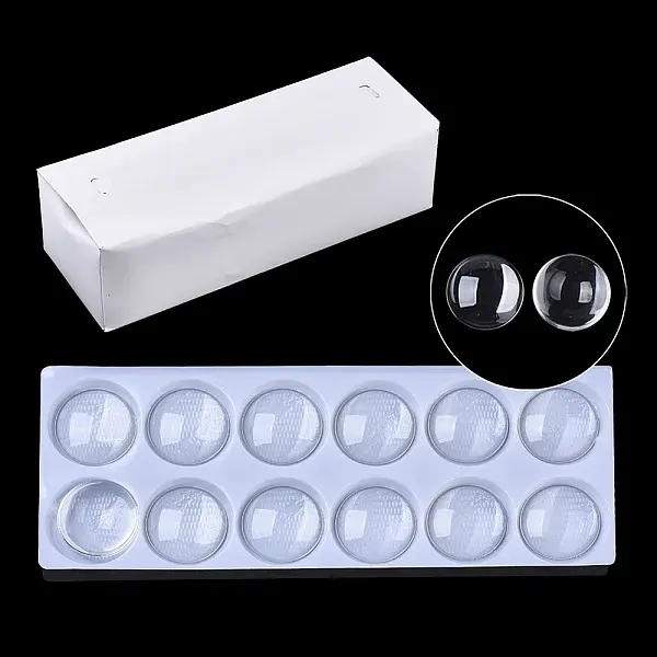 Transparent Glass Cabochons