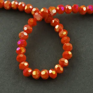 Electroplate Opaque Glass Beads Strands