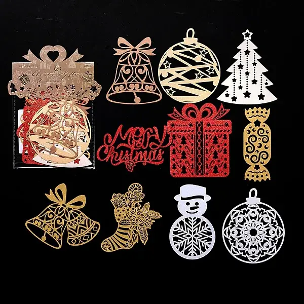 10 Pcs Christmas Theme Scrapbook Paper Set