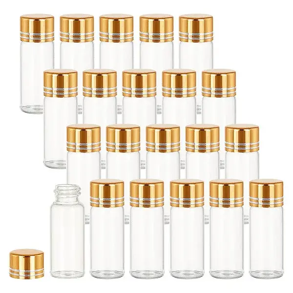 20Pcs Glass Empty Refillable Bottle