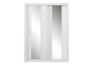 Šatní skříň angelika se zrcadlem iii - bílá