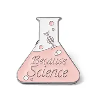 Word Because Science Enamel Pin