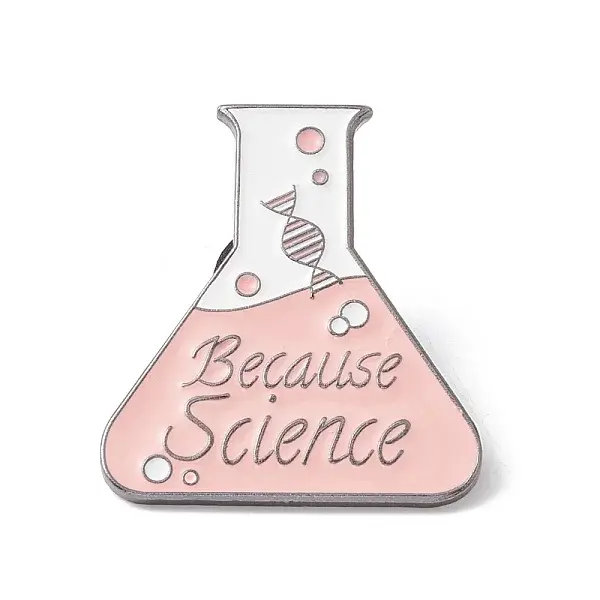 Word Because Science Enamel Pin