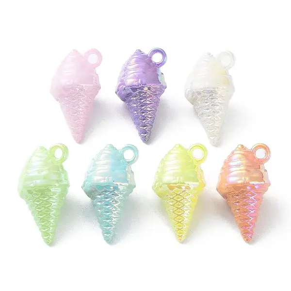 UV Plating Rainbow Iridescent Pendants