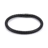 Man's Braided Leather Cord Bracelets