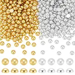 800Pcs 2 Colors Half Round ABS Plastic Nail Art Cabochons