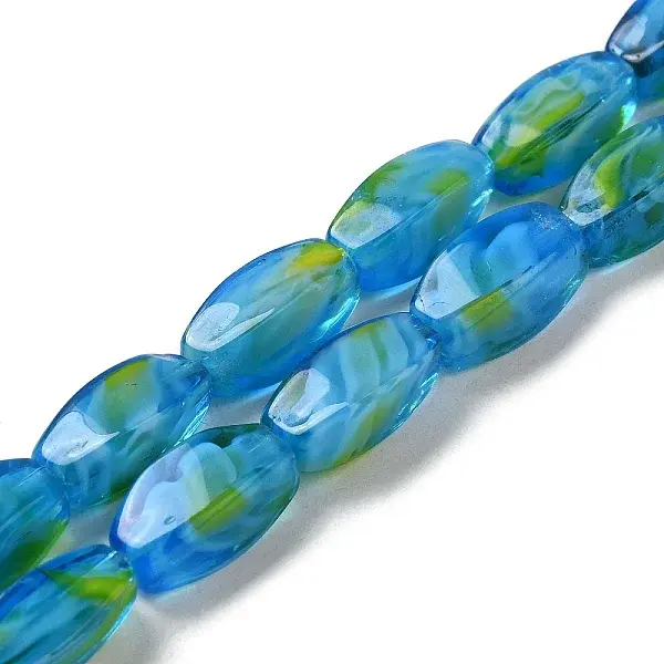 Handmade Milleflori Glass Beads Strands