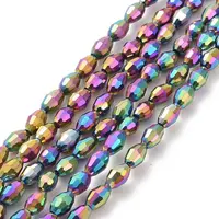 Electroplate Glass Beads Strands
