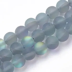 Synthetic Moonstone Beads Strands
