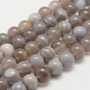 Natural Striped Agate/Banded Agate Bead Strands