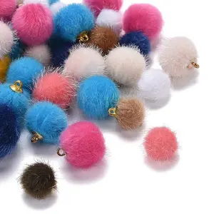 Faux Mink Fur Covered Pendants