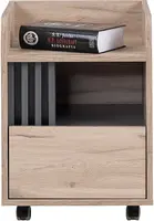Kancelářský kontejner na kolečkách eliot - dub estana/šedá