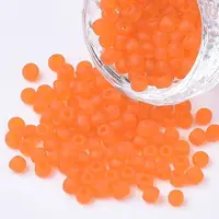 12/0 Frosted Round Glass Seed Beads