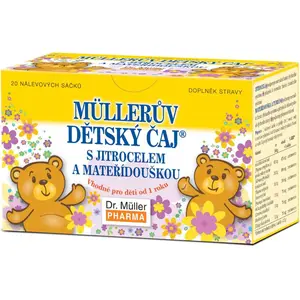 Dr. Müller Müller Detský čaj® So skorocelom a materinou dúškou detský čaj pri kašli a prechladnutí 20 ks