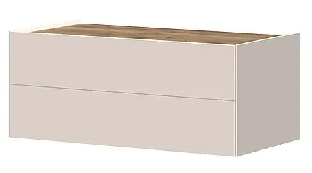 Závěsný tv stolek 90 ambrosia - béžová/dub tobacco