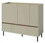 Kombinovaná komoda hailee - zelená/dub písečný