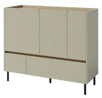 Kombinovaná komoda hailee - zelená/dub písečný