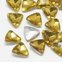 Pointed Back Glass Rhinestone Cabochons
