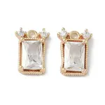 Brass Micro Pave Cubic Zirconia Pendant