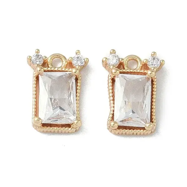 Brass Micro Pave Cubic Zirconia Pendant