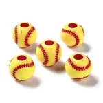 Opaque Acrylic European Beads