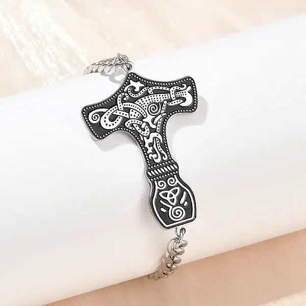 304 Stainless Steel Enamel Link Bracelets