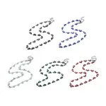 Moon with Evil Eye Enamel Link Chain Necklace