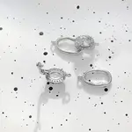 Cubic Zirconia with Brass Pendants