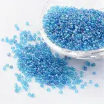 Round Transparent Colors Rainbow Glass Seed Beads