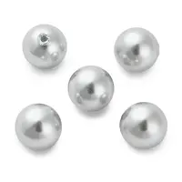 Baking Painted Pearlized Glass Pearl Round Beads