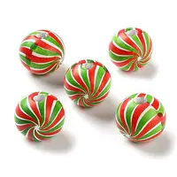 Printed Wood European Beads