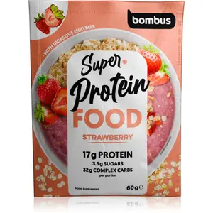 Bombus Super Protein Food instantní kaše s proteinem příchuť Strawberry 60 g