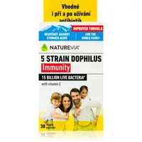 NatureVia Laktobacily 5 Imunita kapsle pro podporu imunitního systému 30 cps