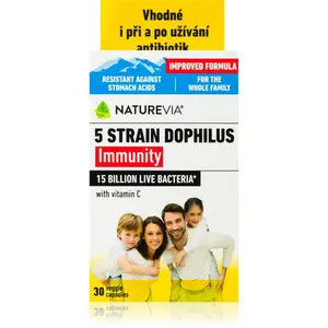 NatureVia Laktobacily 5 Imunita kapsle pro podporu imunitního systému 30 cps
