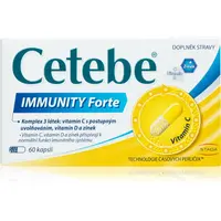 Cetebe Immunity FORTE + D3 + zinek kapsle pro podporu imunitního systému 60 cps