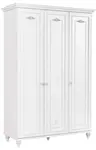 Trojdverová šatníková skriňa ema - biela
