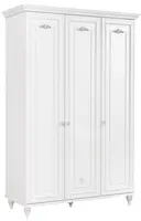 Trojdverová šatníková skriňa ema - biela