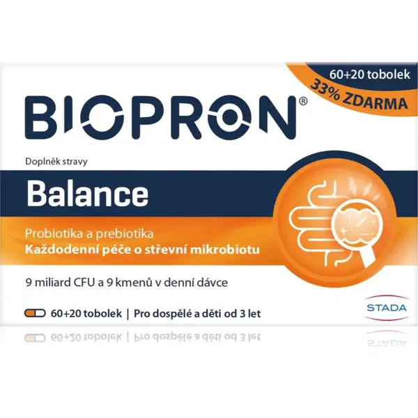 Biopron® 9 Balance kapsle s probiotiky 80 tbl