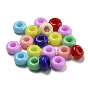 Opaque Acrylic European Beads