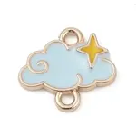 Alloy Enamel Star Cloud Connector Charms