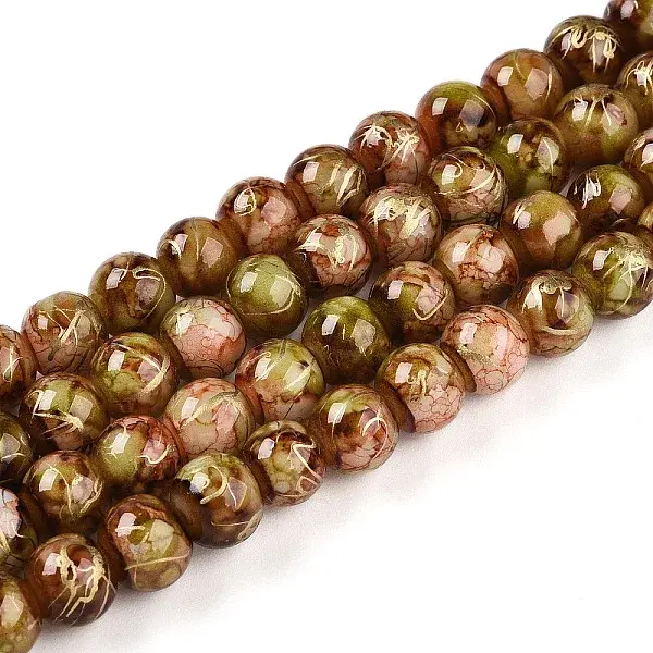 Baking Painted Glass Beads Strands