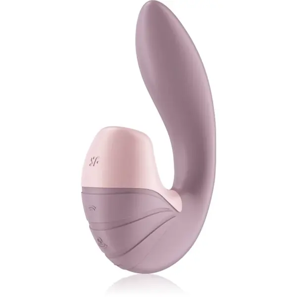Satisfyer SUPERNOVA DOUBLE AIR PULSE vibrátor so stimulátorom klitorisu Old rose 14,5 cm